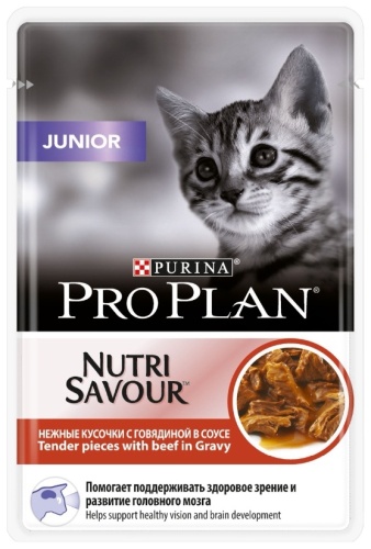 Purina One кусочки в соусе говядина 85 г 1 шт