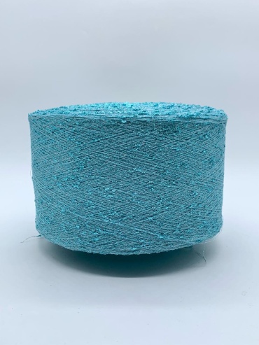 Бобина New Mill Nodolino Lurex голубой 1500 м