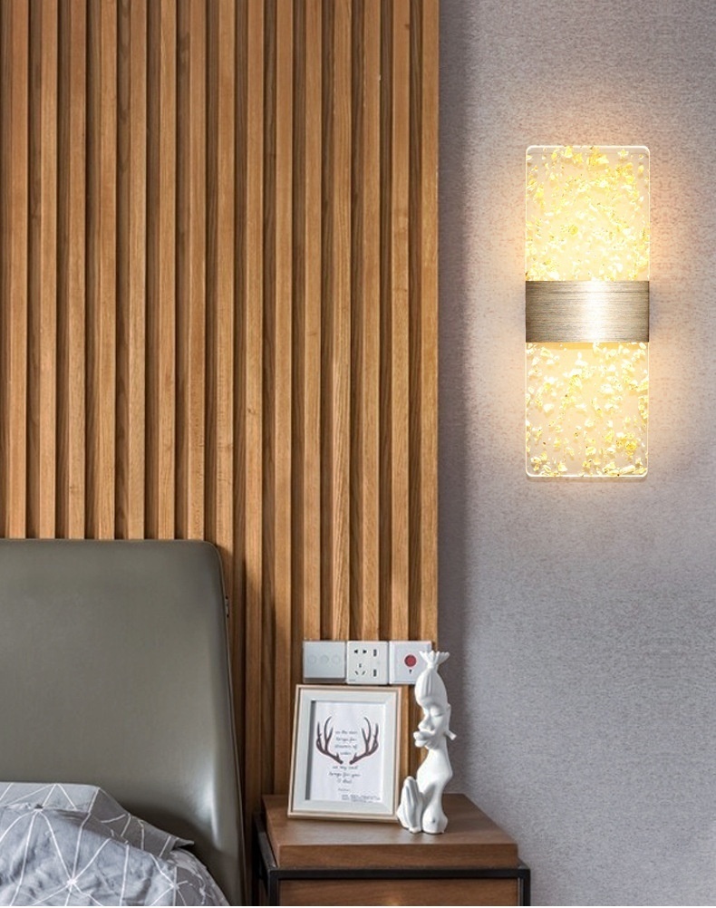 Бра настенный LED, золотистый