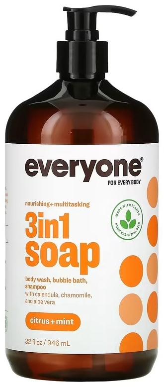 Everyone 3 In 1 Soap Citrus Mint гель-шампунь 946 мл