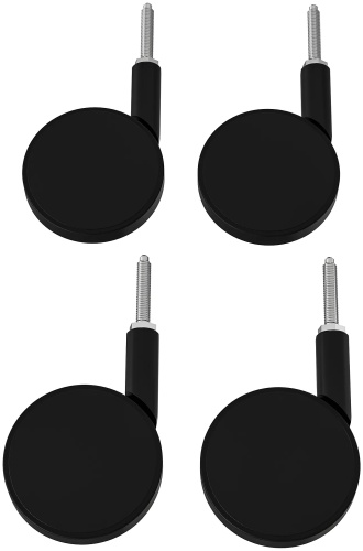 IKEA колесо 4 шт, металл, резина, Бекант 40372456