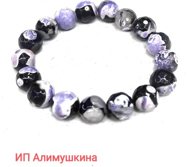Браслет длина 20 см агат, агат