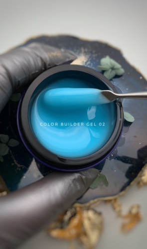 SPECTRUM гель Color builder gel 02 голубой 30 мл