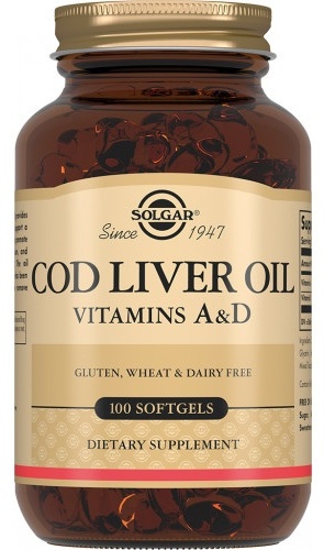 Купить Solgar Cod Liver Oil Vitamins A&D капсулы 100 шт в Алматы ...