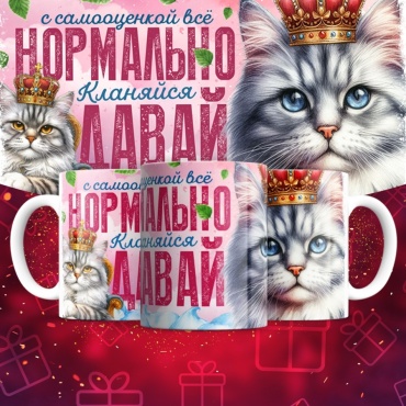 Кружка ИП Шадурин «Кланяйся давай», 330 мл, керамика, 1 шт.