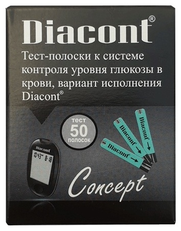 Diacont Concept тест-полоски для глюкометра 50 шт