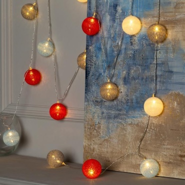 Шарики Luazon Lighting цвет свечения теплый белый 5 м