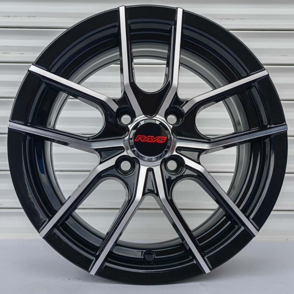 Rays 5263 6x14/4x100 D67.1 ET35 черный, серебристый