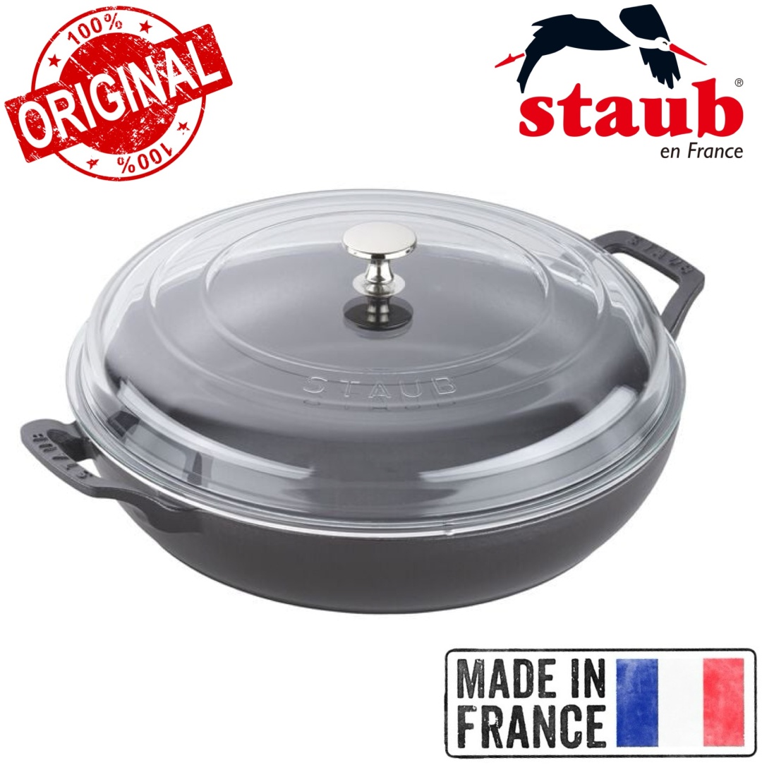 Сотейник 3.4 л, Staub France Black Matte  чугун