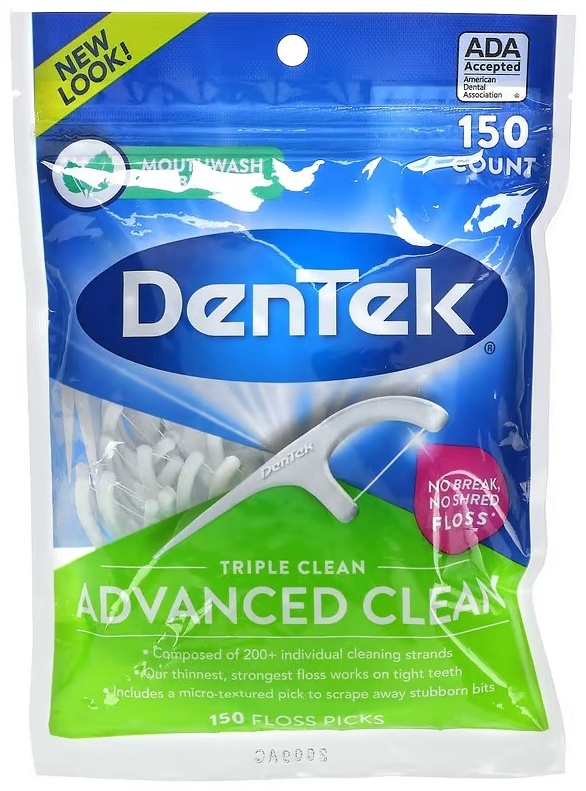 DenTek Advanced Clean флоссер 150 шт
