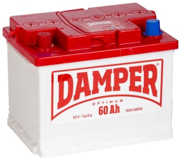 Damper 6СТ-60Ah АПЗ +/-