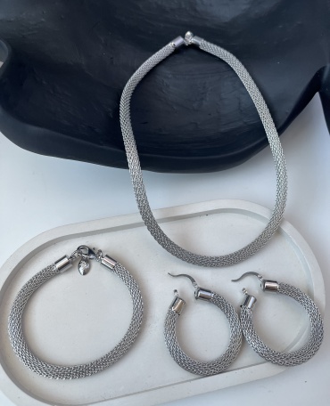 Stainless Steel бижутерный сплав, нейлон, титан, без вставок