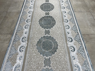 Ковровая дорожка Yusuf Hali короткий ворс, хлопок, полиэстер, 77 см x 1 м