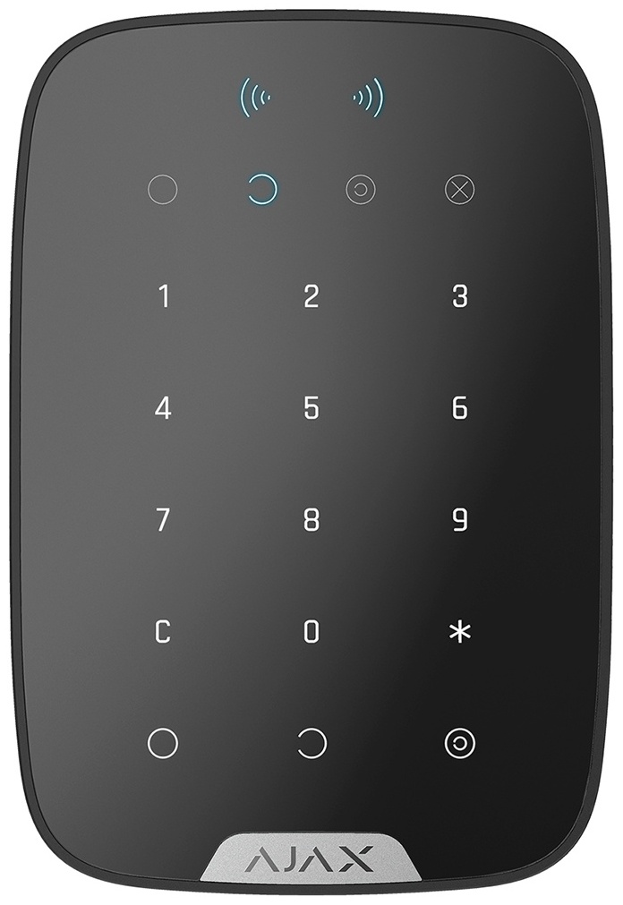 Беспроводная сенсорная клавиатура KeyPad Plus (черный) Ajax