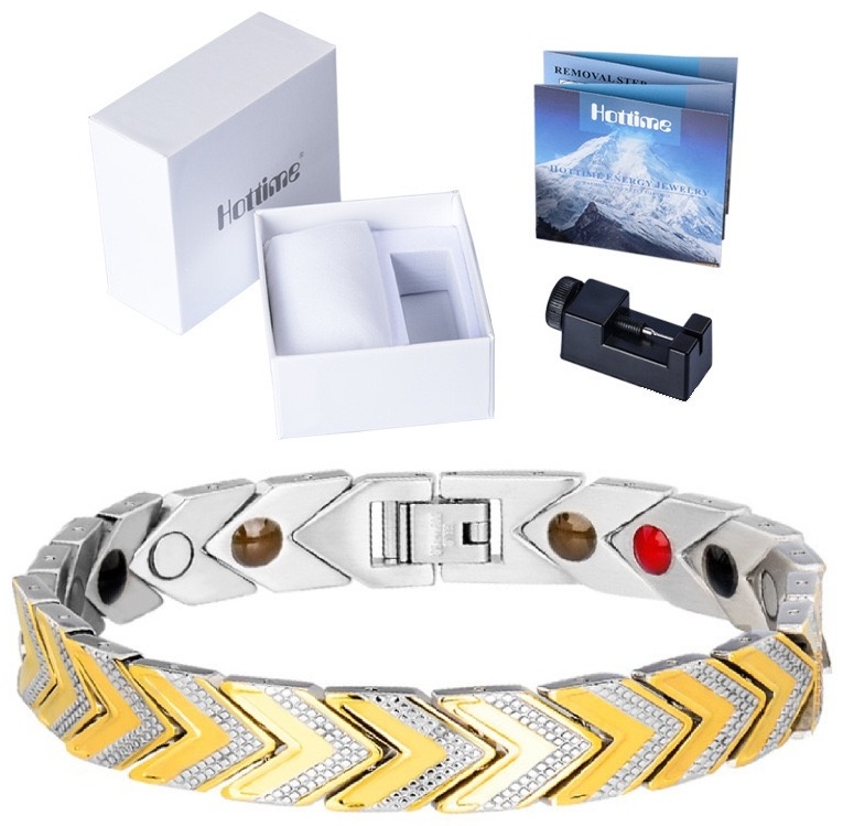 Купить Браслет Hottime Magnetic длина 21 см титан, магнезит, цирконий в ...