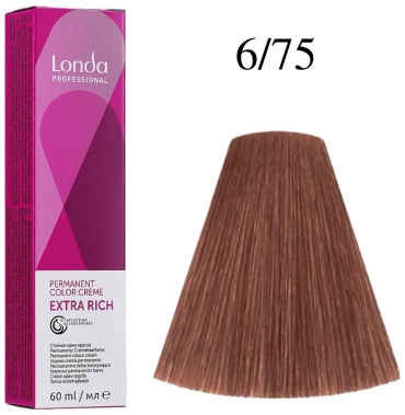 Londa Professional Extra Rich 6/75 темный блонд коричнево-красный крем-краска 60 мл