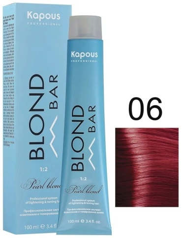 Kapous Professional Blond Bar 06 красный крем-краска 100 мл