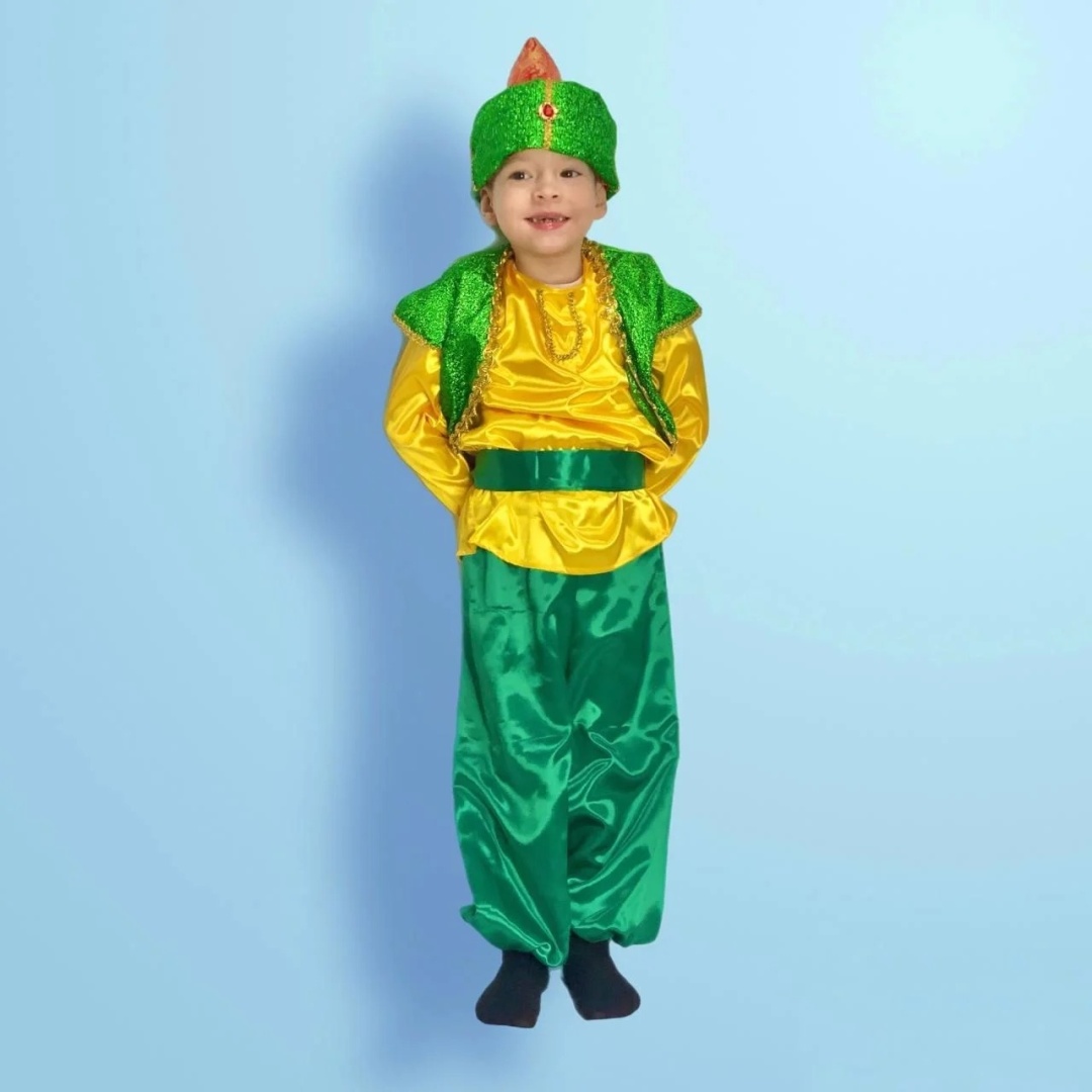 Костюм желтый, зеленый