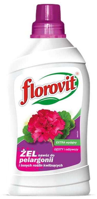 Florovit гель Жидкое гель-удобрение для Пеларгоний (герани) и др.цветущих 1 л 0.8 кг
