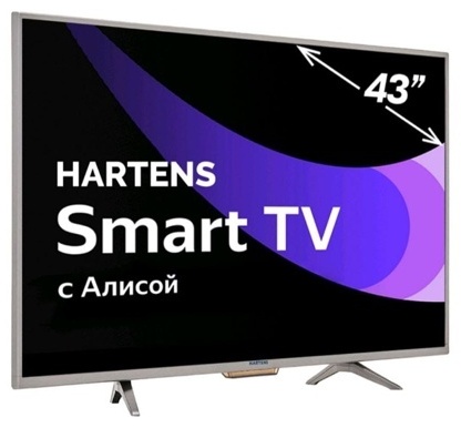 Купить Телевизор Hartens HTY-43FHD06B-S2 109 см серебристый в Алматы ...