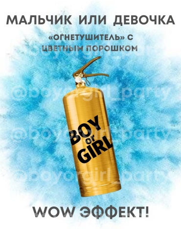 BOY OR GIRL декорация для праздника Gender Reveal Party 1 шт