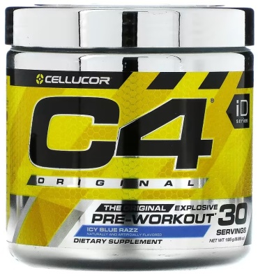 Cellucor C4 Original Explosive Pre-Workout Голубая малина 195 г