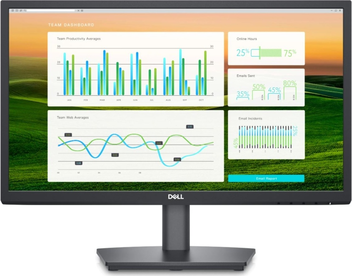 Монитор 21.5" DELL E2222HS 210-AZKV черный