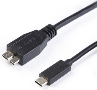 Кабель SHIP USB TypeC (M), micro-USB 3.0 (M), 1 м, USB308-1P черный