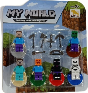 Фигурка MY WORLD Minecraft 4.5 см 6 шт