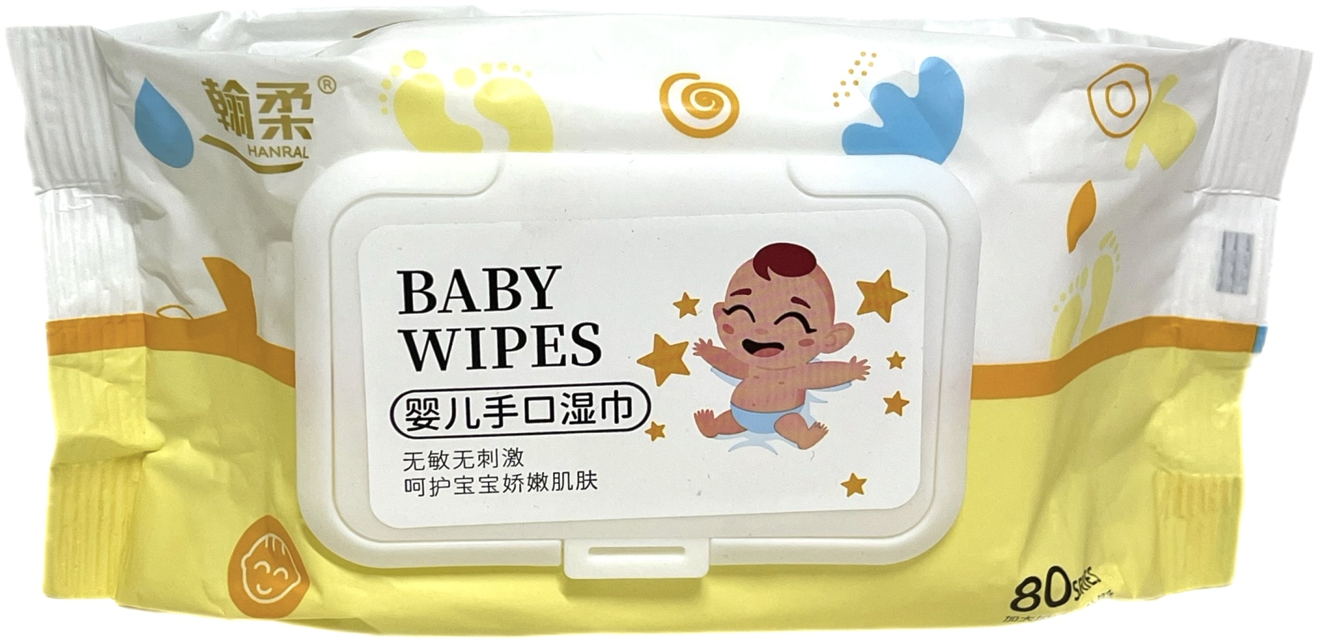 Влажные салфетки Baby wipes 80 шт