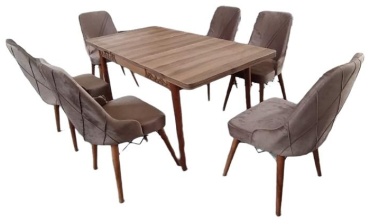 Обеденный стол IDEAL 4, 170х80x75 см, ЛДСП, коричневый
