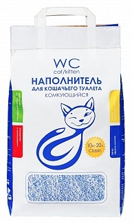 WC Cat/Kitten бентонитовый комкующийся 20 л