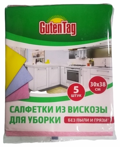 Тряпка универсальная Guten Tag СВ05 5 шт, вискоза