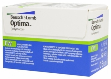 Контактные линзы Baush&Lomb Optima FW -3 кривизна 8.4 на три месяца 4 шт