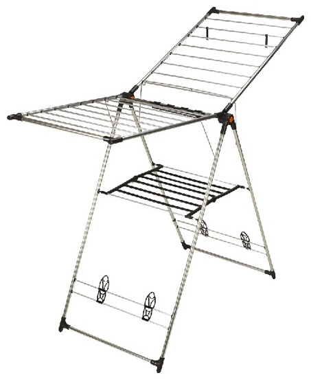 Сушилка напольная, уличная 65x128x128 см, кол-во уровней: 1, алюминий