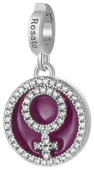 Шарм-подвеска Rosato RZLE037R вес 1.87 г серебро, циркон, эмаль