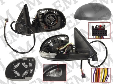 Зеркало в сборе SAT ST-VW70-940-B1 правое для Volkswagen Tiguan 2007-2016