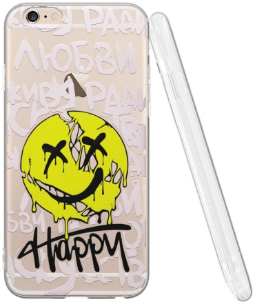 Чехол Mcover для Apple iPhone 6, iPhone 6s прозрачный