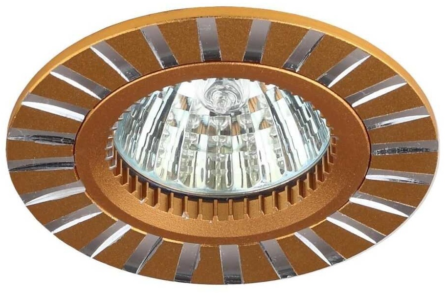 Эра Светильник KL30 AL/GD Эра алюминиевый MR16. 12V/220V, 50W золото/серебро GU5.3