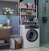 Стеллаж над стиральной машиной UYUT, 68x26x168 см, белый