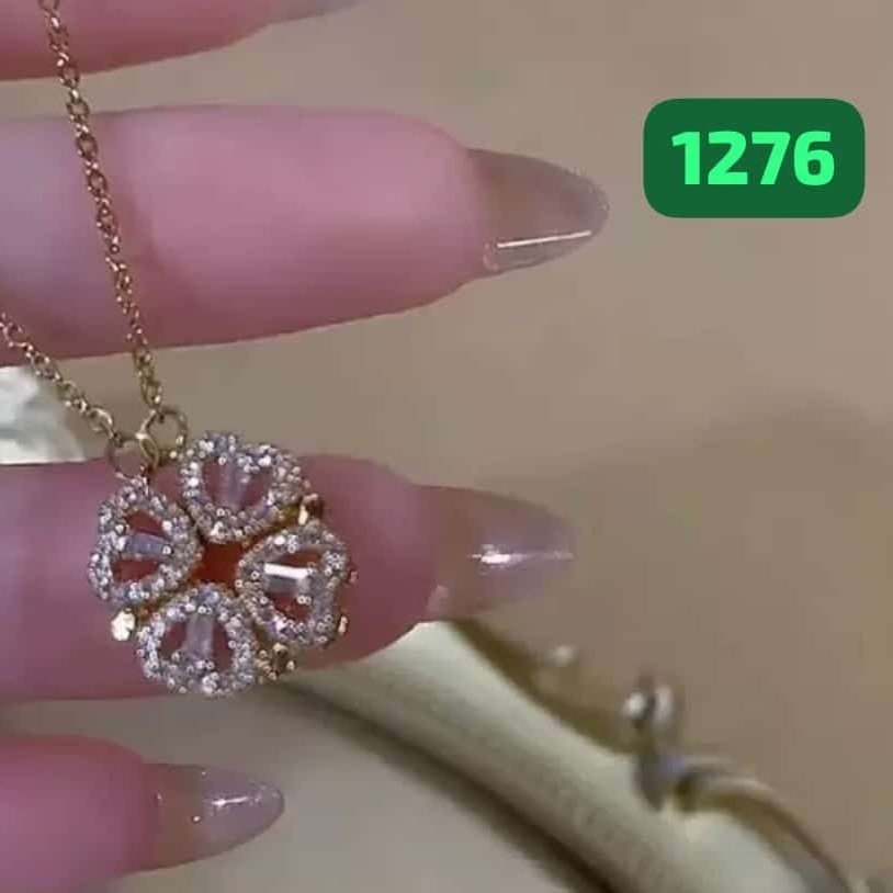 Цепь Stainless Steel  длина 45 см титан, медицинская сталь страз