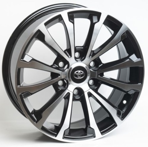 Kipardo TY1353 7.5x17/6x139.7 D106.1 ET25 4 диска черный, серебристый