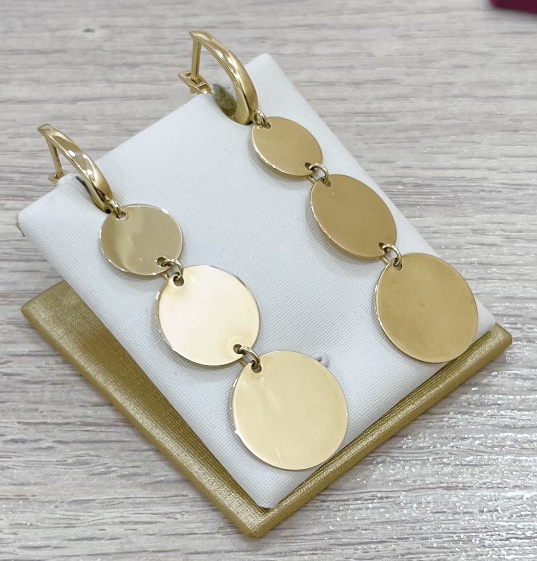 Купить Серьги Exclusive Gold 97899 вес 5 г золото, без вставок в Алматы ...