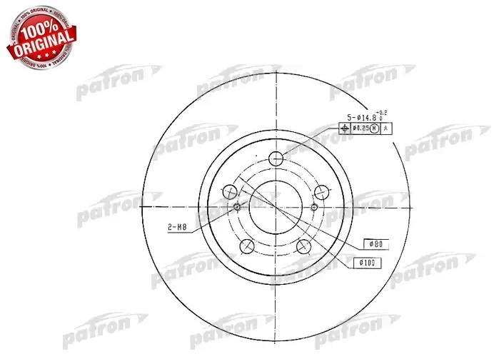 Диски PATRON передние PBD4416