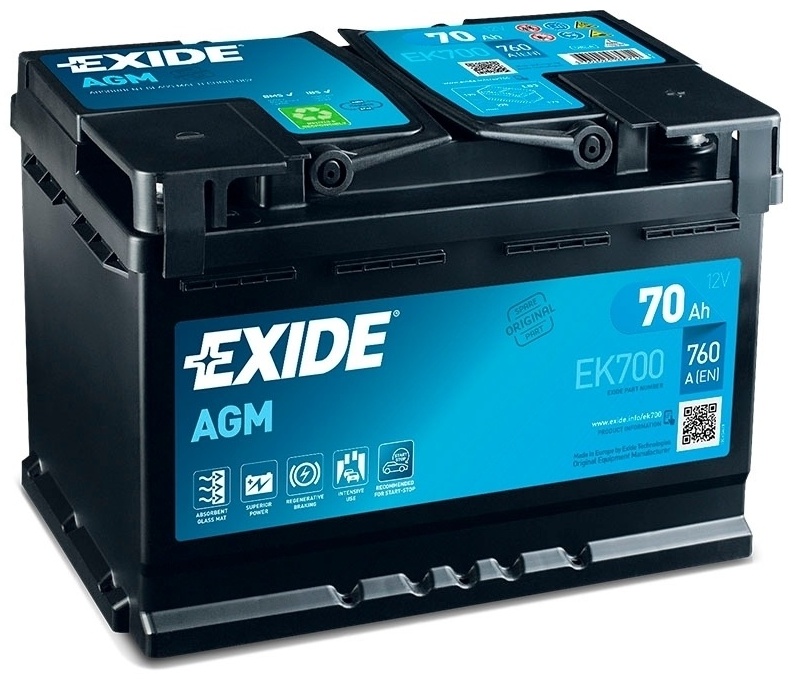 Купить Аккумулятор EXIDE EK700 Exide EK700 70 Ач обратная в Алматы ...
