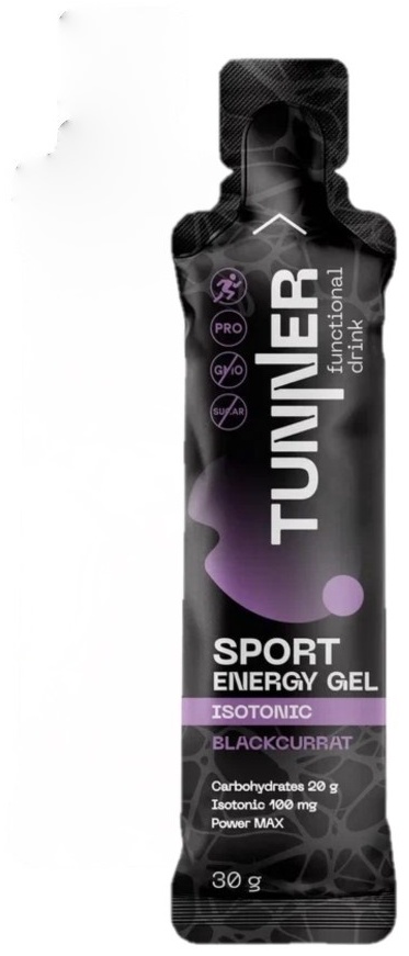 TUNNER энергетический гель Energy Gel Isotonic Черная смородина 30 мл