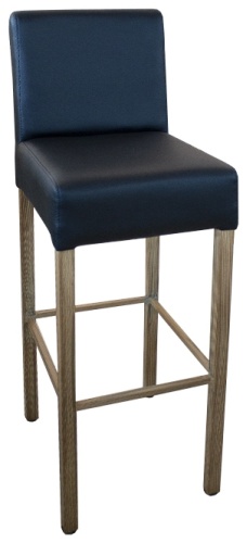 Барный стул ZETA Стэн, 107x37.5x33.5 см, черный