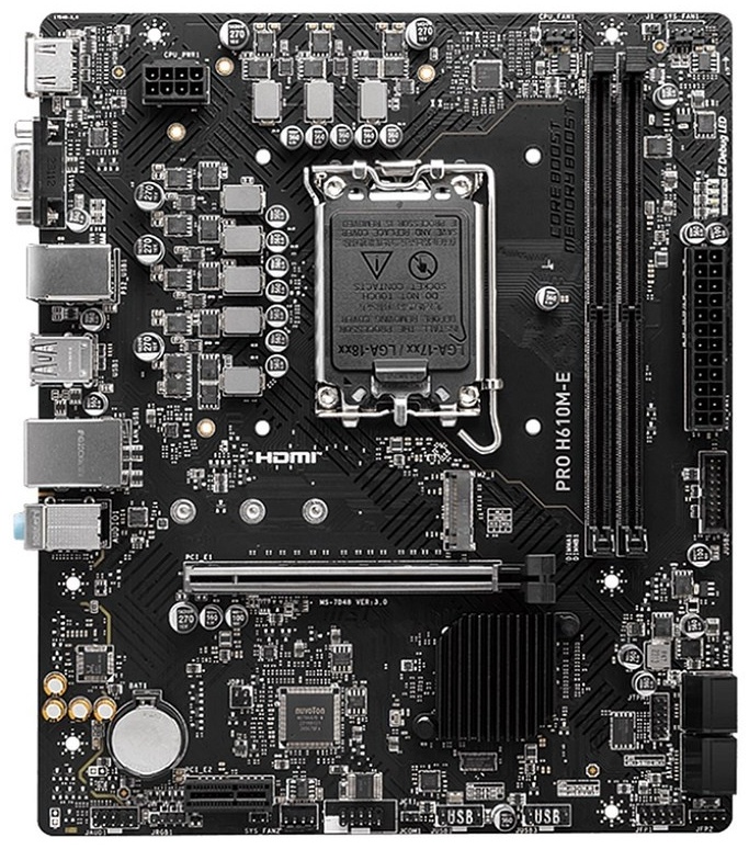Материнская плата MSI PRO H610M-E