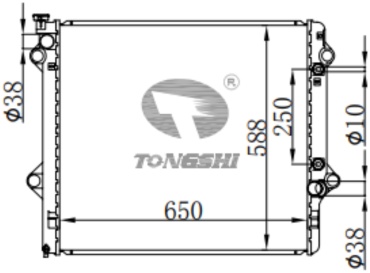 TONGSHI радиатор основной 75297