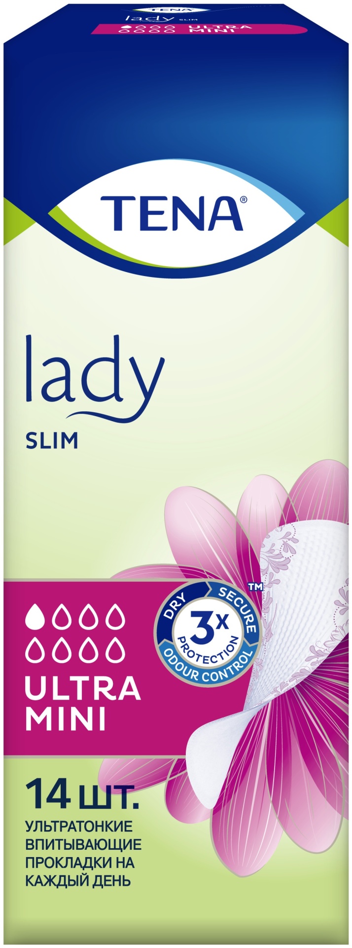 TENA прокладки ежедневные Lady Slim Ultra Mini 14 шт